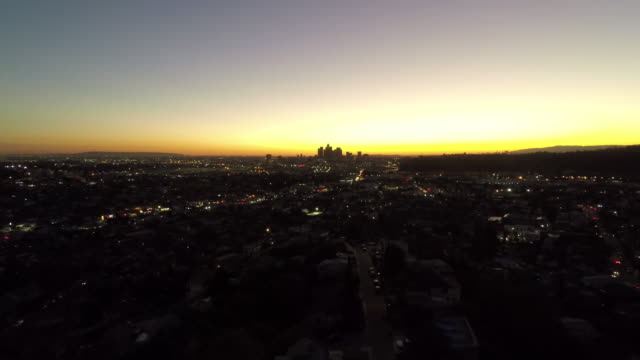 Los-Angeles-Sonnenuntergang-Antenne