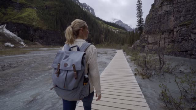 Young-woman-hiking-in-Canada