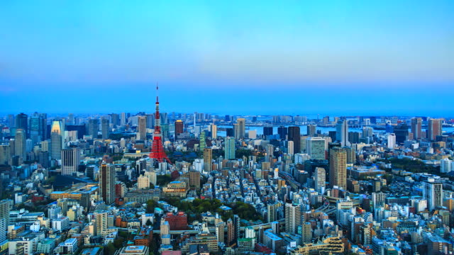 4K.-Time-lapse-view-of--Tokyo-city-with-Tokyo-Tower-in-japan