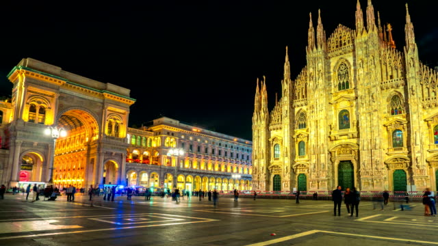 Lapso-de-tiempo-de-personas-Catedral-de-Milán,-Milán-Italia