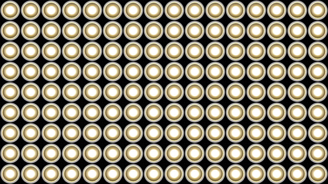 Luces-intermitente-bombillas-pared-patrón-loop-de-rotación-vertical-etapa-blanco-fondo-vj