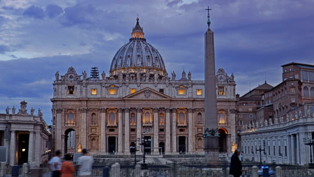 Piazza-San-Pietro---hyperlapse.-Vatican,-Rome,-Italy