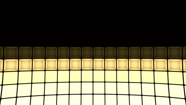 Lights-flashing-wall-cubes-bulbs-pattern-static-horizontal-stage-background-vj-loop