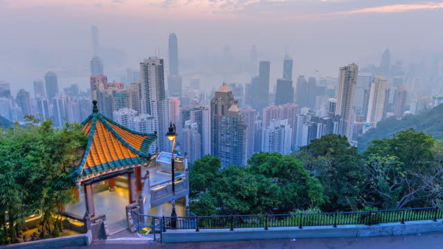 4K,-paisaje-de-Hong-Kong-de-lapso-de-tiempo-en-el-puerto-de-victoria