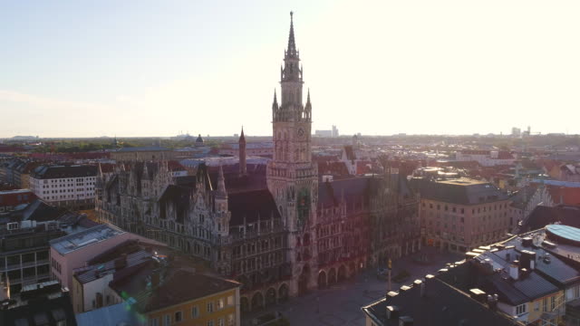 Munich-Aerial-Neues-Rathaus-Germany