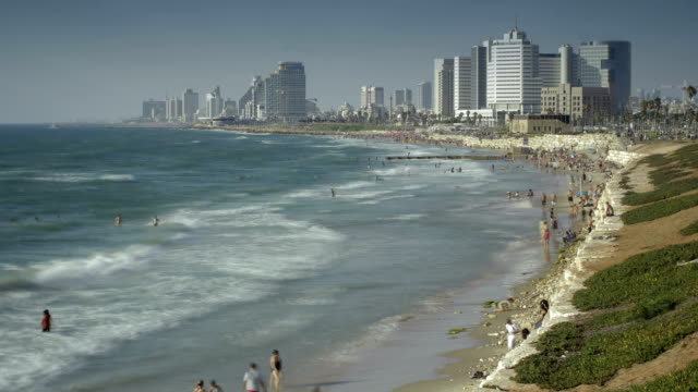 Lapso-de-tiempo-Tel-Aviv-beach