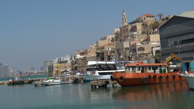 Puerto-antiguo-de-Jaffa-en-Tel-Aviv,-Israel