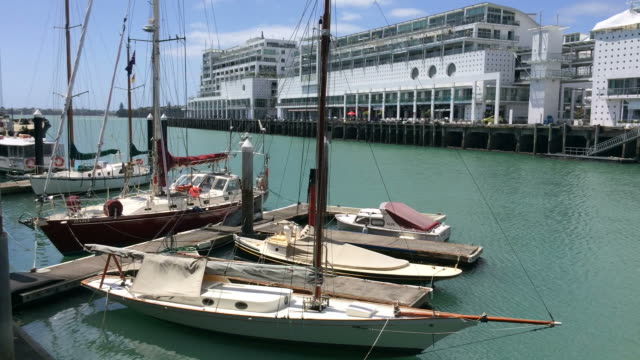 Yachts-mooring-at-Auckland-Viaduct-Harbor-Basin-New-Zealand