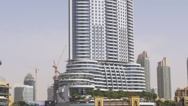 VAE-Dubai-Brunnen-berühmten-Hotel-zu-Aufsicht-4-K