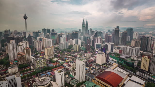 Tag-Licht-Panorama-von-Kuala-Lumpur-Dach-Top-4-k-Zeitraffer