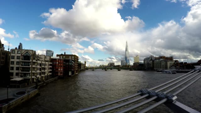 Thames-River,-Waterloo-Bridge,-Time-Lapse,-London