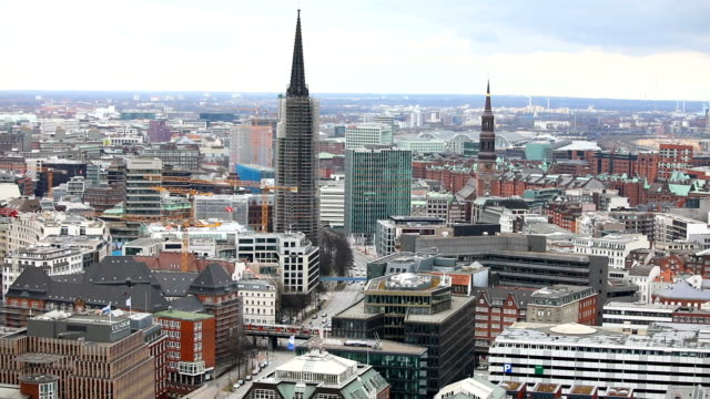Aerial-view-Hamburg,-Germany