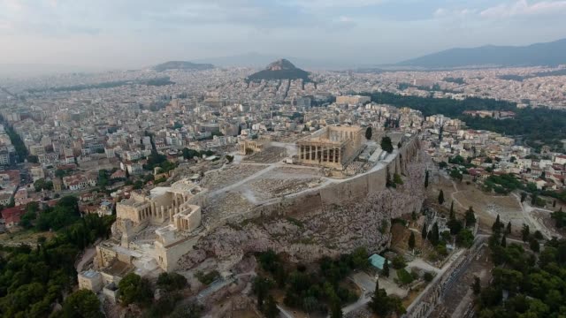 Drone-Shot-Of-Acropolis