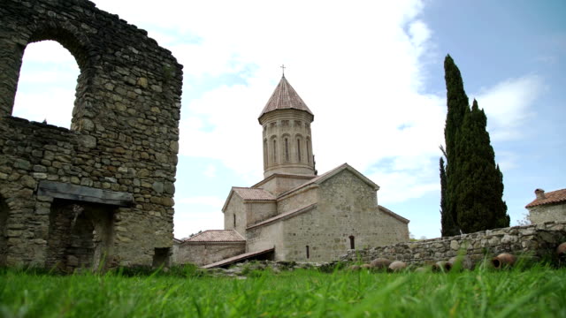 Antiken-georgischen-Kloster-Ikalto-in-Georgien