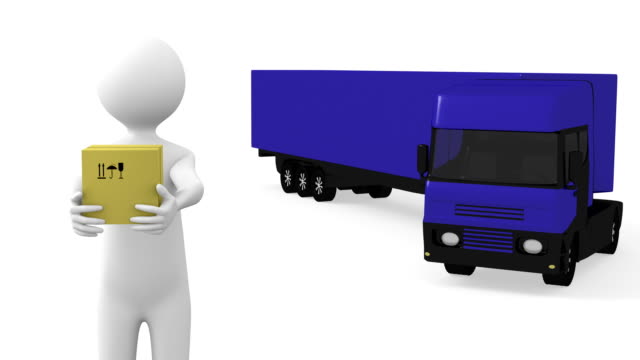 3D-Person-and-Blue-Autotruck