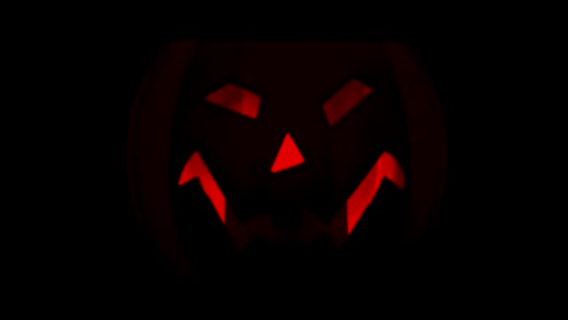 Isolated-flashing-halloween-pumpink