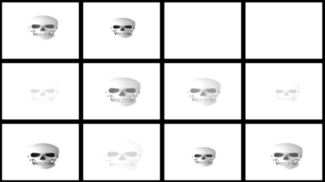 Abstracta-fondo-Halloween-miedo-cráneo-Multi-Video-wall-8
