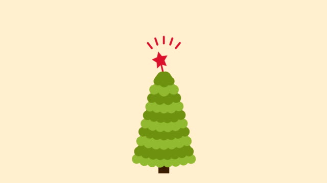Weihnachtsbaum-flach-Stil-Hintergrund