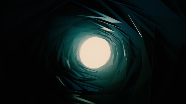 3D-render,-flying-in-a-industrial-tunnel,-the-abstract-tunnel-of-metal-structures-and-beams-4K