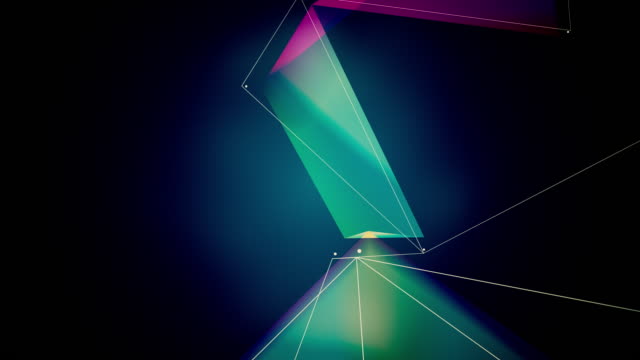 Resumen-generado-por-ordenador-movimiento-abstracto-geométrico-sin-fisuras-bucle-de-movimiento-lento-caótico-puntos,-líneas-y-triángulos-fondo.