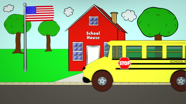 Autobús-escolar-Escuela-ida