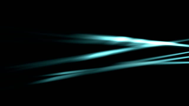Leuchtende-Neon-blau-glatt-Strahlen-Videoanimation