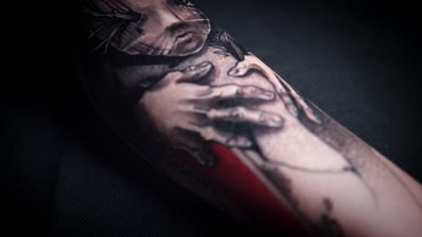 4k-Horror-Tattoo-Close-up--Dolly