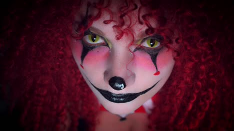 4-k-Halloween-Horror-Clown-Frau-Portrait