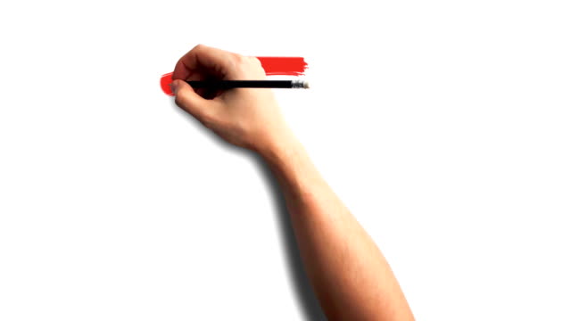 Whiteboard-Stop-Motion-Stil-Animation-Hand-Zeichnung-Wort-Kreis