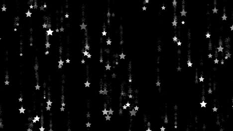 Stars-falling-rain-black-background