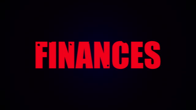 Finanzen-Text.-Flüssige-Animation-Hintergrund