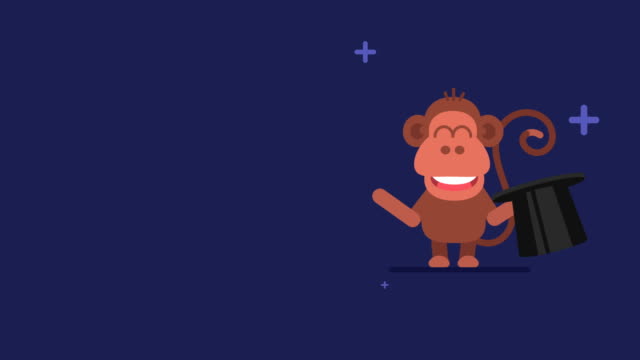 Monkey-and-Flickering-Stars-Funny-Animal-Character-Chinese-Horoscope