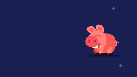Cerdo-y-estrellas-parpadeantes-graciosos-personajes-animales-Chino-horoscopo