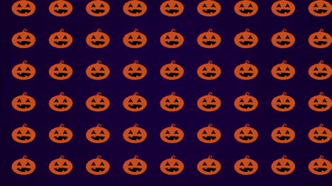 Halloween-Kürbis-Bewegung-Hintergrund-Schleife-lila