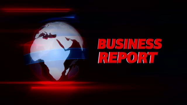 Business-report-broadcast-title-intro-with-globe-in-background