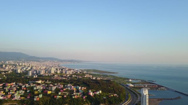 Aerial-view-of-Samsun-province-in-Black-sea-region-in-Turkey.