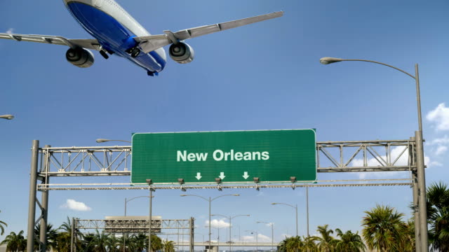 Flugzeug-Landung-New-Orleans