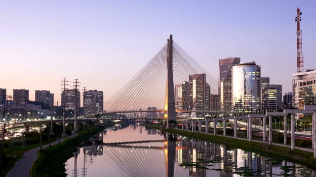 Stayed-suspension-bridge-in-Sao-Paulo-city.