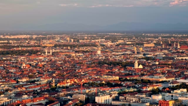Aerial-view-of-Munich.-Munich,-Bavaria,-Germany