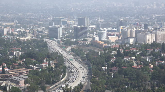 Aerial-view-of-Hollywood-California