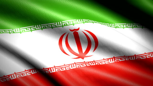 Iran-Fahne.-Nahtlose-Schleife-Animation.-4K-High-Definition-Video