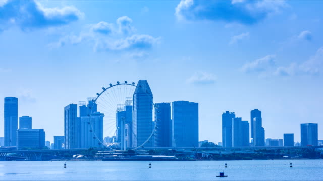 Lapso-de-tiempo-de-4K-de-paisaje-urbano-de-Singapur