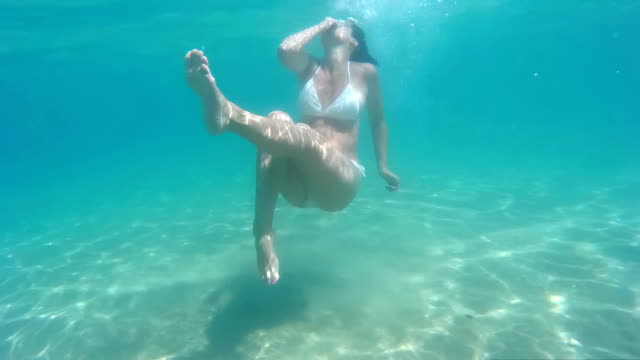 Playing-in-seawater