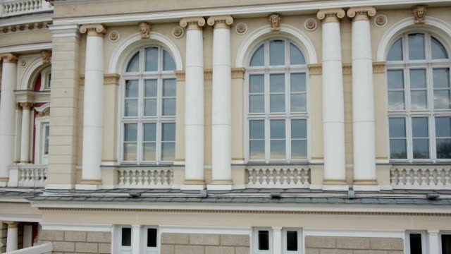 Aerial-shot-of-Odessa-Opera-House.-The-facade.