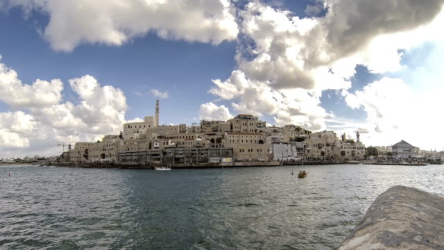 Tel-Aviv-Jaffa-harbor-time-lapse-panorama.