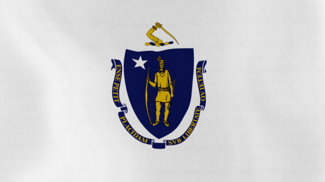Endlos-wiederholbar-:-Massachusetts-Flagge