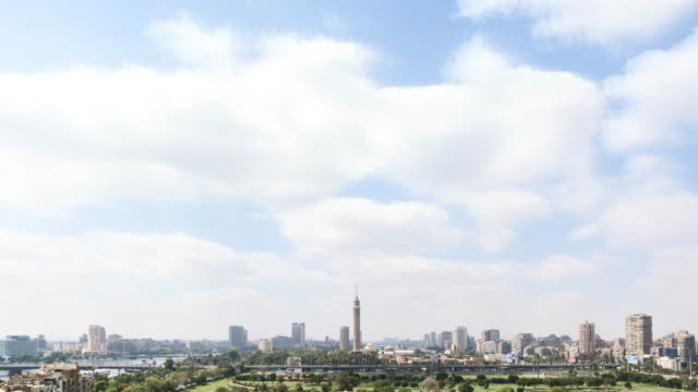 Nubes-de-lapso-de-tiempo-de-El-El-Cairo