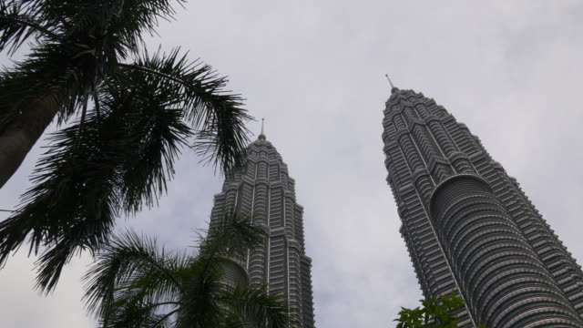 Malaysia-Twilight-berühmte-Kuala-Lumpur-Zwillingstürme-Panorama-Blick