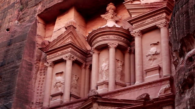 Al-Khazneh-or-the-Treasury-at-ancient-Rose-City-of-Petra-in-Jordan