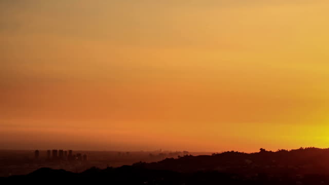 Sonnenuntergang-Skyline-Zeitraffer-West-LA,-Beverly-Hills,-Century-City,-Santa-Monica